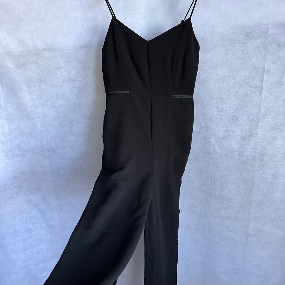 MAEVE Anthropologie Magdalena Black V Neck Jumpsuit - Picture 9 of 15